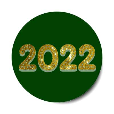 2022 gold green stickers, magnet