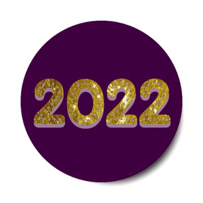 2022 gold purple stickers, magnet