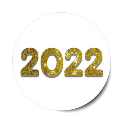 2022 gold white stickers, magnet