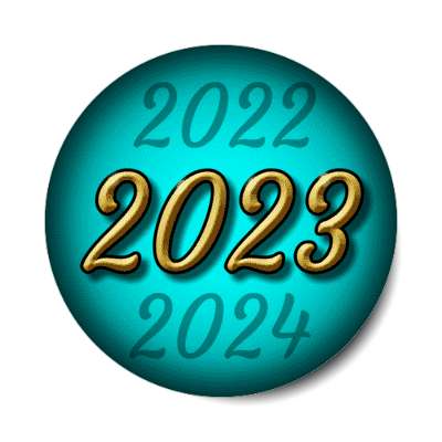 2023 countdown aqua stickers, magnet
