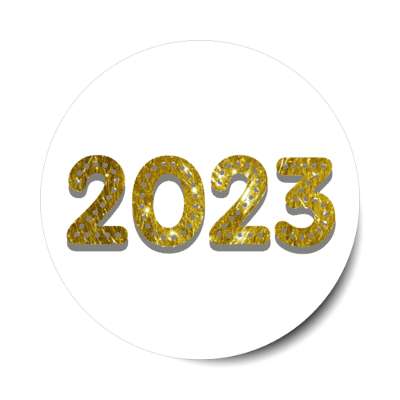2023 gold white stickers, magnet
