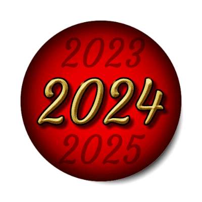 2024 countdown red stickers, magnet