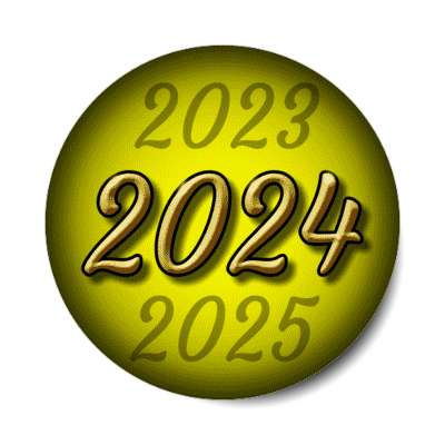 2024 countdown yellow stickers, magnet