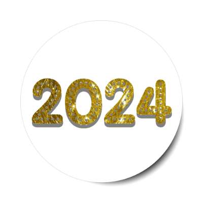 2024 gold white stickers, magnet