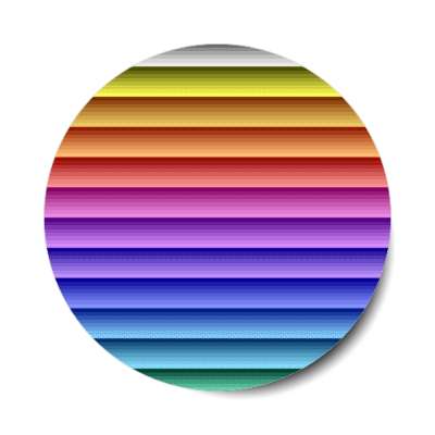 8bit rainbow gradient stickers, magnet