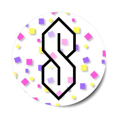 90s highschool doodle s confetti 1990s stickers, magnet