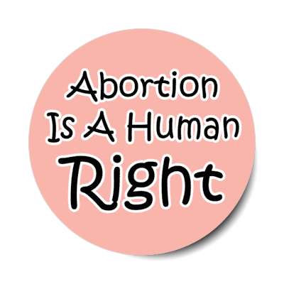 abortion is a human right stickers, magnet