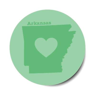 arkansas state heart silhouette stickers, magnet