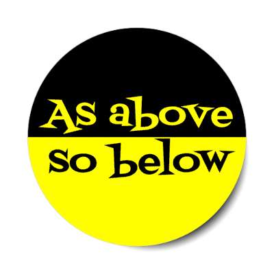 as above so below stickers, magnet