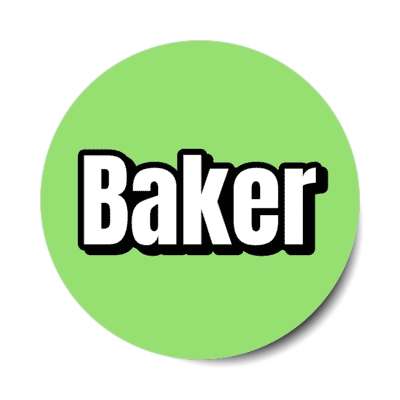 baker stickers, magnet