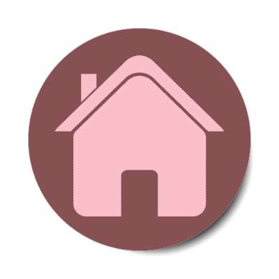 basic house silhouette stickers, magnet