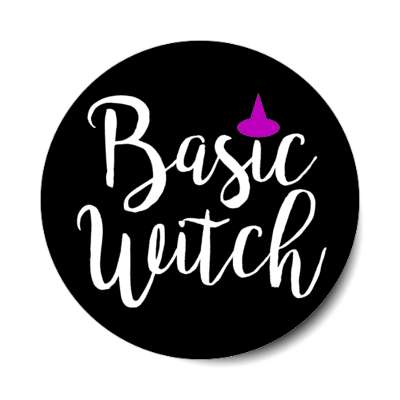 basic witch purple hat stickers, magnet