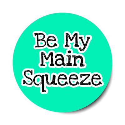 be my main squeeze stickers, magnet
