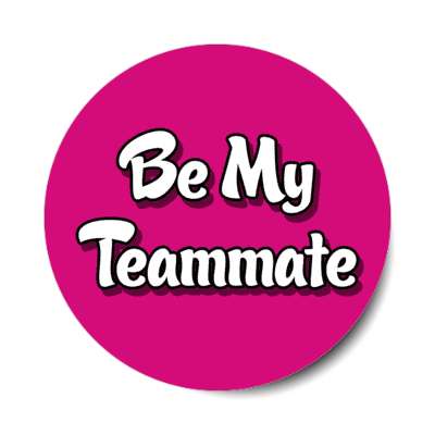be my teammate stickers, magnet