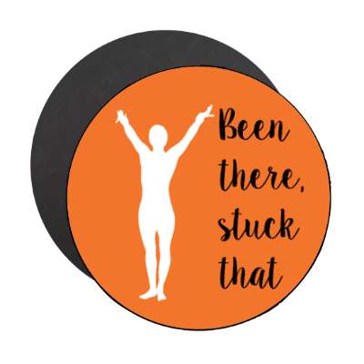 been there stuck that gymnastics silhouette stickers, magnet