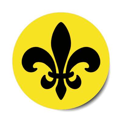 black fleur de lis gold stickers, magnet