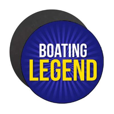 boating legend stickers, magnet