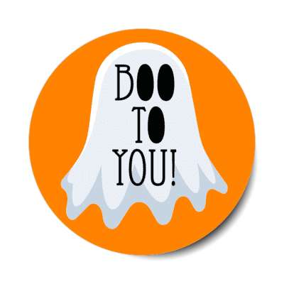 boo to you ghost stickers, magnet