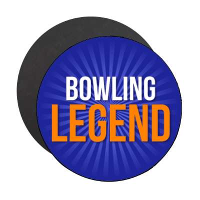 bowling legend stickers, magnet