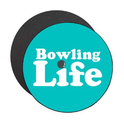 bowling life bowlingball stickers, magnet