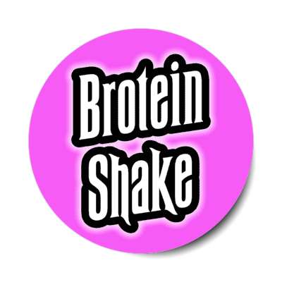 brotein shake magenta stickers, magnet
