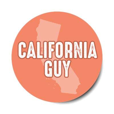 california guy us state shape stickers, magnet