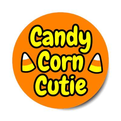 candy corn cutie stickers, magnet