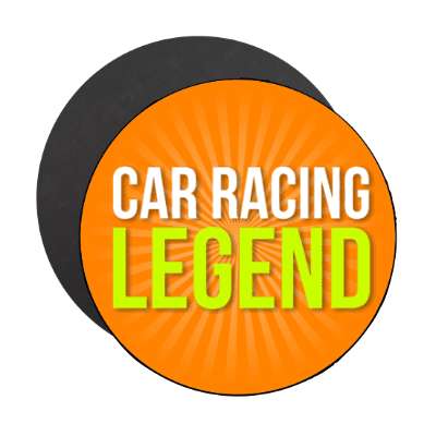car racing legend stickers, magnet