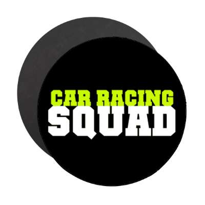 car racing squad stickers, magnet