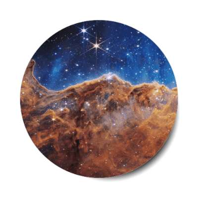 carina nebula james webb telescope stickers, magnet