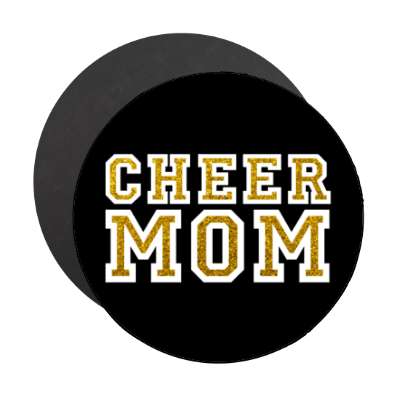 cheer mom black stickers, magnet