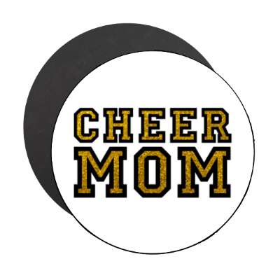 cheer mom white stickers, magnet