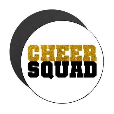 cheer squad white stickers, magnet