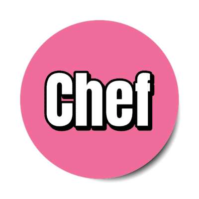 chef stickers, magnet