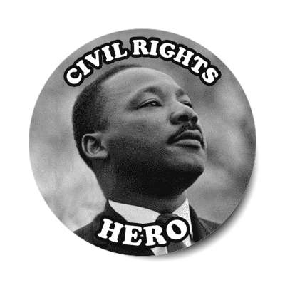 civil rights hero martin luther king jr stickers, magnet