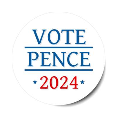 classic vote pence 2024 politics stickers, magnet