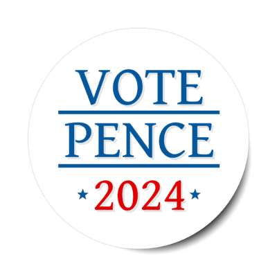 classic vote pence 2024 politics stickers, magnet