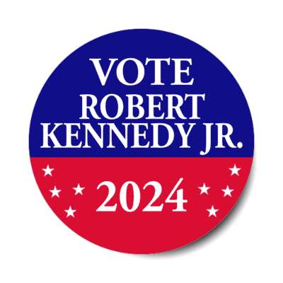 classic vote robert kennedy jr 2024 red white blue stickers, magnet