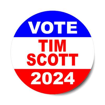 classic vote tim scott 2024 political stickers, magnet