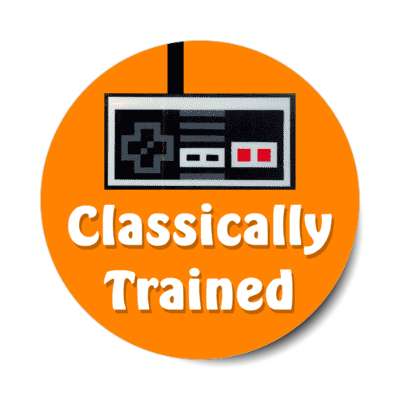 classically trained nes controller stickers, magnet