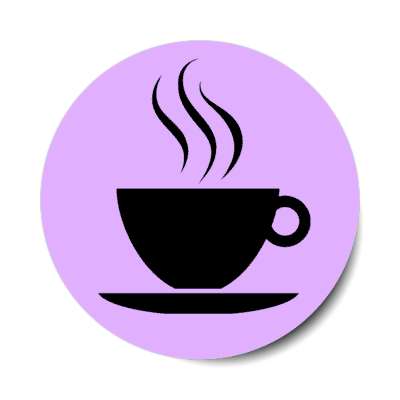 coffee silhouette steam stickers, magnet