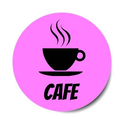 coffee symbol cafe magenta stickers, magnet