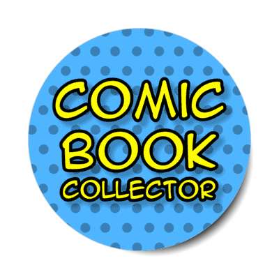 comic book collector stickers, magnet