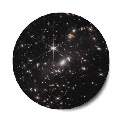deep field james webb telescope stickers, magnet