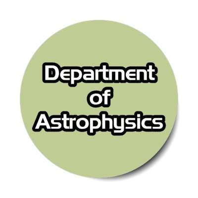 department of astrophysics stickers, magnet