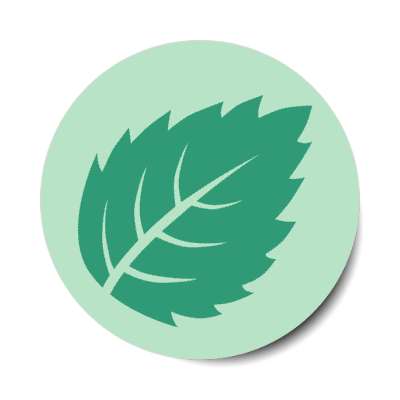 detailed leaf green stickers, magnet