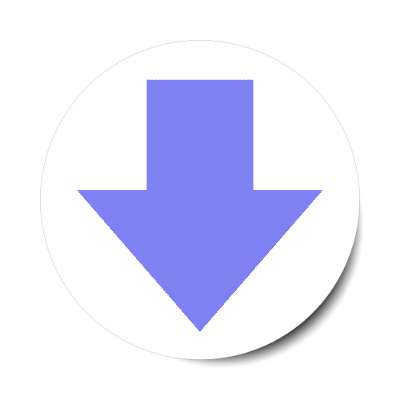 downvote down arrow blue stickers, magnet