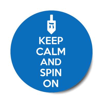 dreidel keep calm and spin on stickers, magnet