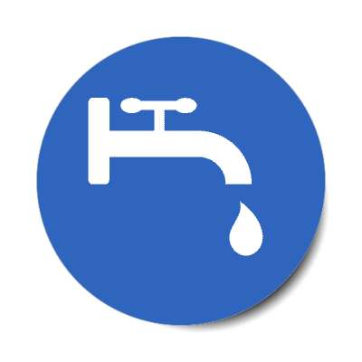 dripping sink water stickers, magnet