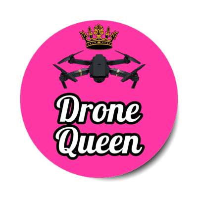 drone queen crown fly stickers, magnet